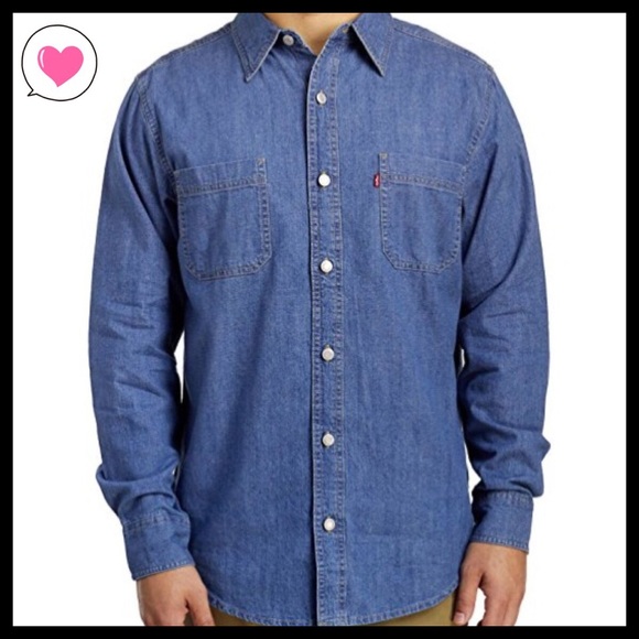 levi's red tab denim shirt